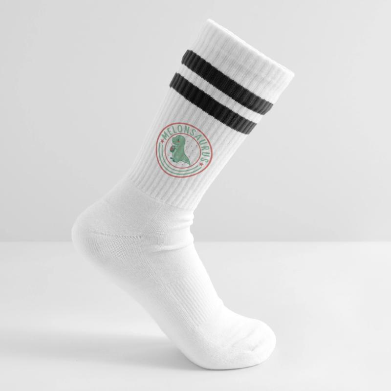 Pastèque pastèque végétarienne T Rex Chaussettes de tennis