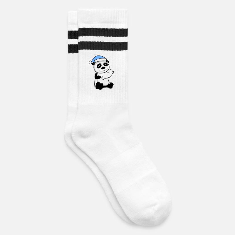 Panda - Chaussettes de tennis - blanc/noir