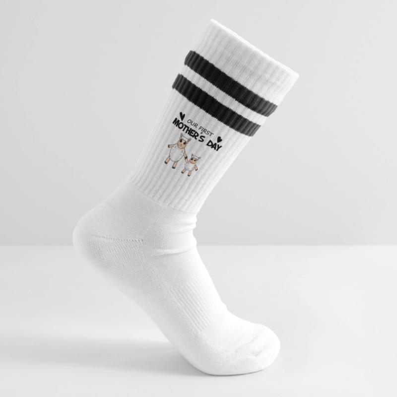 Muttertag - erster Muttertag Geschenk Gestreifte Tennissocken