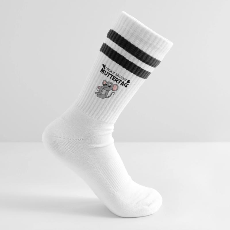 Muttertag - erster Muttertag Geschenk Gestreifte Tennissocken