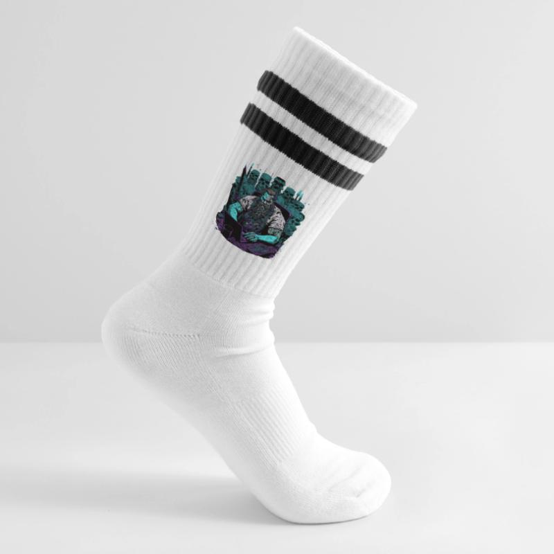 Admin Wiking programs computers Striped tennis socks