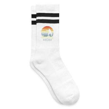 Fencer's Mother - Striped tennis socks - white/black - Right