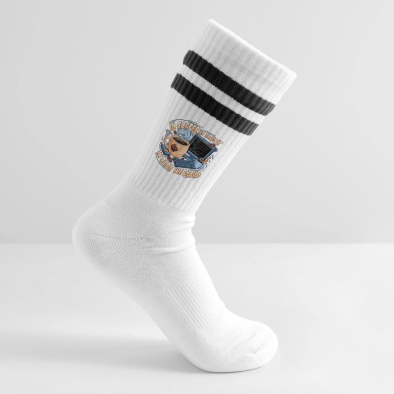 KaffeeCode Debug: In Code Wir Debuggen Gestreifte Tennissocken