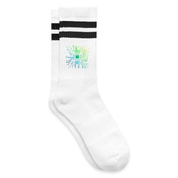 Coloré Ordinateur Circuit Imprimé Board Tech Électronique - Chaussettes de tennis - blanc/noir - Droite