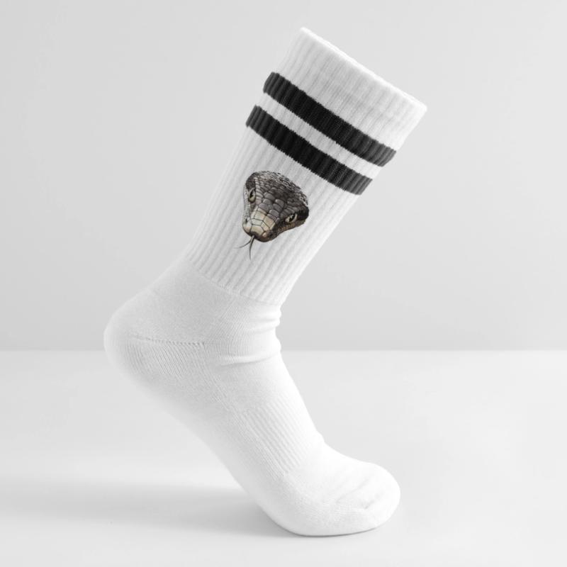 Snake Python Cobra Mamba Rattlesnake Snake Striped tennis socks