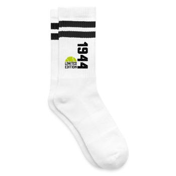 80. Jahrestag 1944 Limited Edition Tennis - Gestreifte Tennissocken - Weiß/Schwarz - Rechts