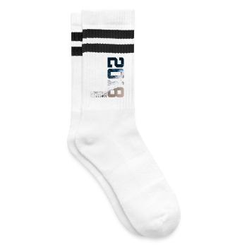 8TH BIRTHDAY LIMITED EDITION 2018 - Striped tennis socks - white/black - Right