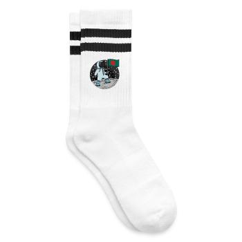Drapeau des astronautes du Bangladesh - Chaussettes de tennis - blanc/noir - Droite