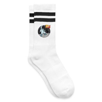 Drapeau des astronautes du Bhoutan - Chaussettes de tennis - blanc/noir - Droite