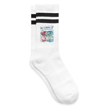 No Planet B – Kampf für die Zukunft - Gestreifte Tennissocken - Weiß/Schwarz - Rechts