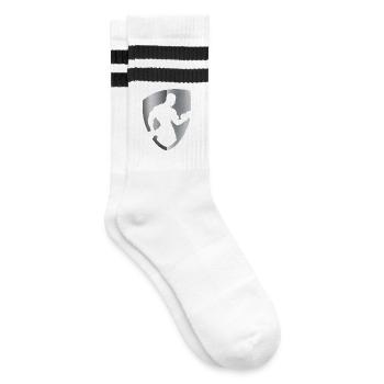 FITNESS silver - Striped tennis socks - white/black - Right