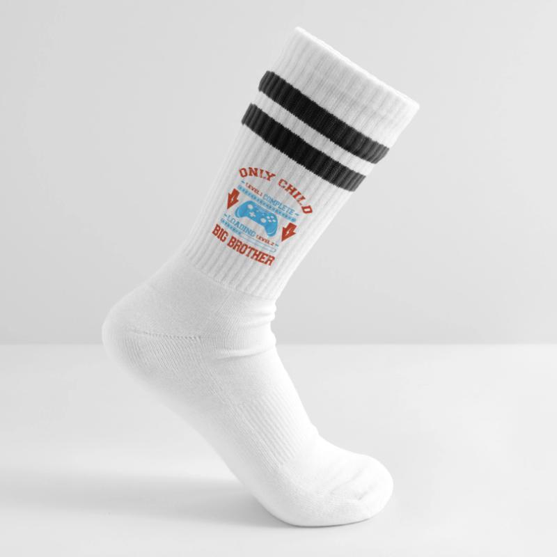 Only Child Level Complete - Laoding Level Big Striped tennis socks