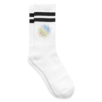 Pleine conscience Affirmation Conscience du psychologique - Chaussettes de tennis - blanc/noir - Droite