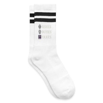 Cadavre Science Humour noir Mort Positif - Chaussettes de tennis - blanc/noir - Droite
