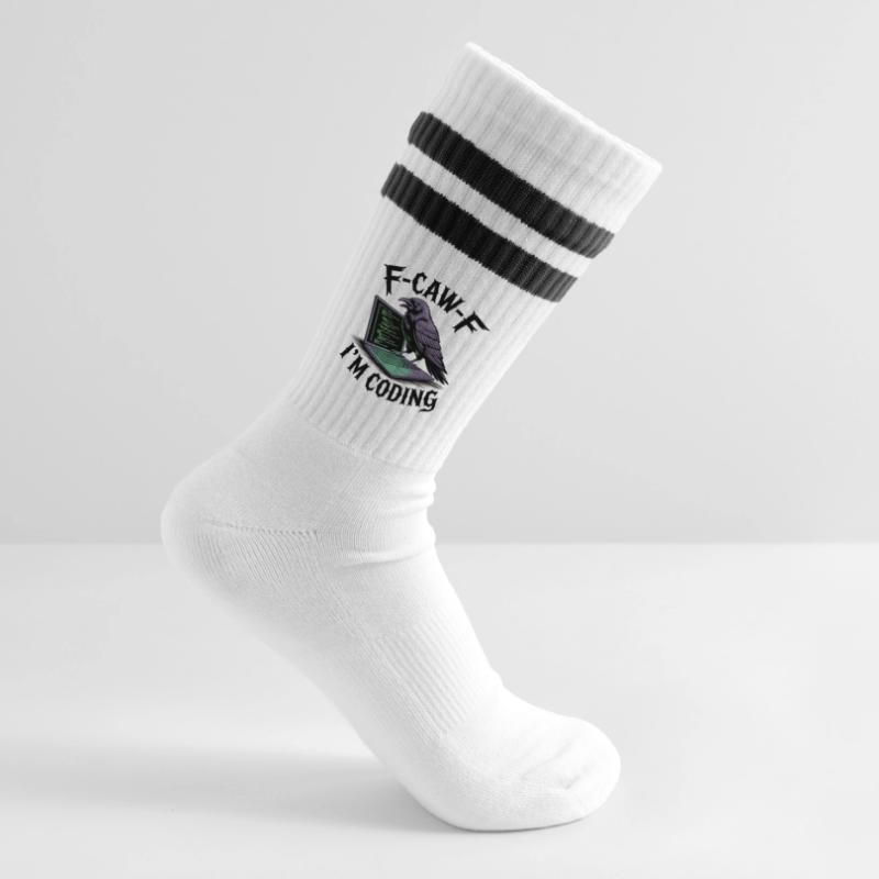 RabenCoder : Code Raven sur l’ordinateur portable Chaussettes de tennis