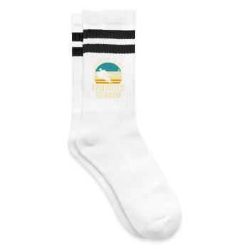 Hockey Hockey sur glace Cadeau pour joueur de hockey sur glace - Chaussettes de tennis - blanc/noir - Droite