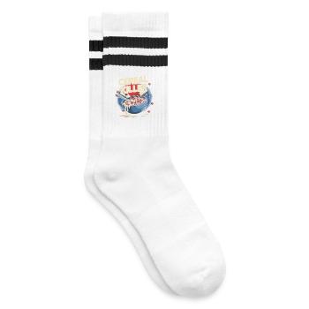 Cereal Killer - Retro Breakfast - Striped tennis socks - white/black - Right