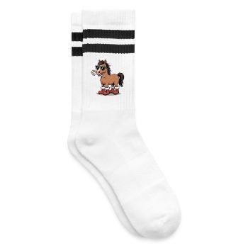 Cheval d’hiver dans le style canne d’orge - Chaussettes de tennis - blanc/noir - Droite