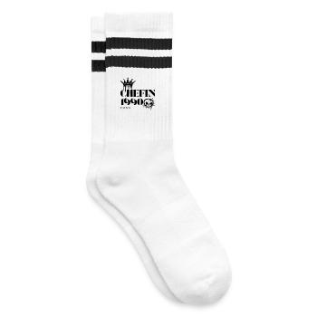 Édition Chefin 1990 35e anniversaire Déclaration - Chaussettes de tennis - blanc/noir - Droite
