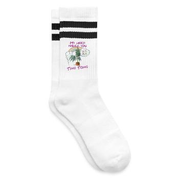 Ting Tong - Gestreifte Tennissocken - Weiß/Schwarz - Rechts