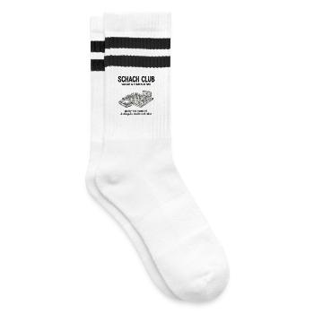 Conception de stratégie pour un club d’échecs – Barre-d’échecs vintage - Chaussettes de tennis - blanc/noir - Droite
