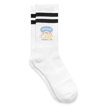 Caregiver Caregiver Elderly Care Less Sleep More Care - Striped tennis socks - white/black - Right
