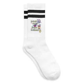 K-Pop Ramen Boba K Drame Musique coréenne Fans de Kpop - Chaussettes de tennis - blanc/noir - Droite