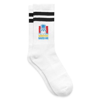 Hardtekk Tekke Ostdeutschland - Gestreifte Tennissocken - Weiß/Schwarz - Rechts