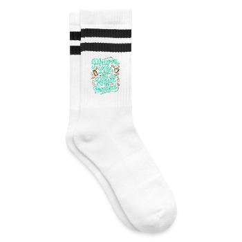 Hospital Pharmacist Pharm Life Medication Safety - Striped tennis socks - white/black - Right