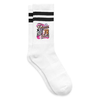 Reine du 78e anniversaire - Chaussettes de tennis - blanc/noir - Droite