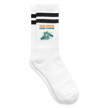 Pack Ripper Card Flipper Sammelkartensammler - Gestreifte Tennissocken - Weiß/Schwarz - Rechts