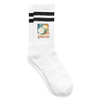 Divers Scuba Diving Diving Check Your SPG - Striped tennis socks - white/black - Right