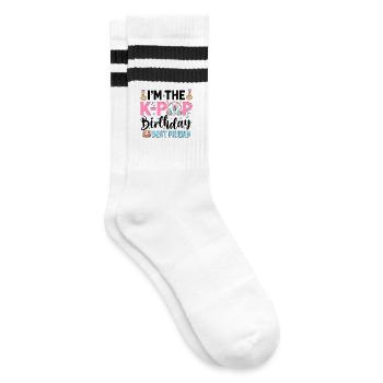 Je suis la meilleure amie d’anniversaire de la K-Pop - Chaussettes de tennis - blanc/noir - Droite