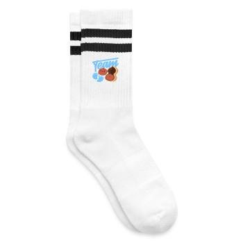 Team Nuts : Garçon Révélateur de Sexe Drôle - Chaussettes de tennis - blanc/noir - Droite