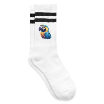 Aras Ara - Gestreifte Tennissocken - Weiß/Schwarz - Rechts