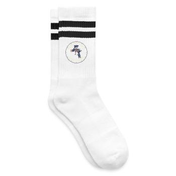 Autokarosserie Werkstatt Autokarosserietechniker - Gestreifte Tennissocken - Weiß/Schwarz - Rechts