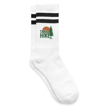 Randonnée Camping, Randonnée en plein air, Montagne nature - Chaussettes de tennis - blanc/noir - Droite