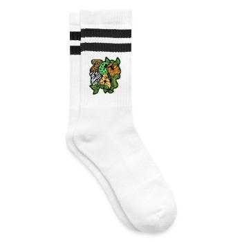 Fête du zoo Safari Animals Jungle Zoo Anniversaire - Chaussettes de tennis - blanc/noir - Droite