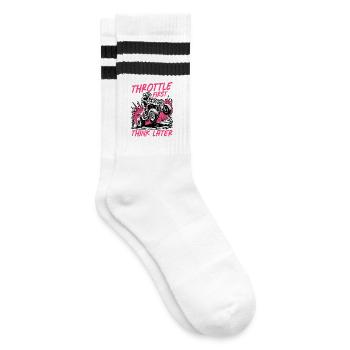 Quad ATV Femme Fille Quad Quad - Chaussettes de tennis - blanc/noir - Droite