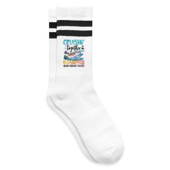Cruisin Together Bahamas 2027 - Chaussettes de tennis - blanc/noir - Droite