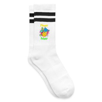 Le pouvoir des fleurs - Chaussettes de tennis - blanc/noir - Droite