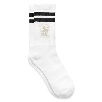 Engine Saint: Holy Trinity Mechanics - Gestreifte Tennissocken - Weiß/Schwarz - Rechts