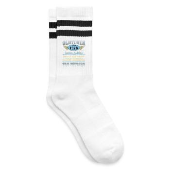 Oldtimer April 1976 Special Edition - Gestreifte Tennissocken - Weiß/Schwarz - Rechts