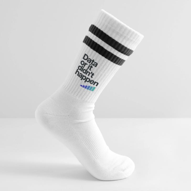 Data Or It Didnt Happen Data Nerd Spruch Gestreifte Tennissocken