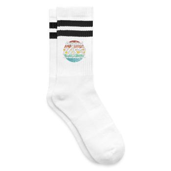 44e anniversaire 1982 cadeau pour hommes et femmes - Chaussettes de tennis - blanc/noir - Droite
