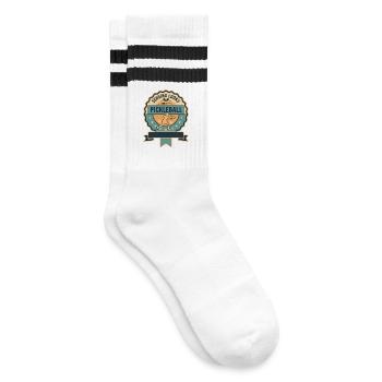 Pickleball Serving Looks Good On Me Funny Player - Striped tennis socks - white/black - Right