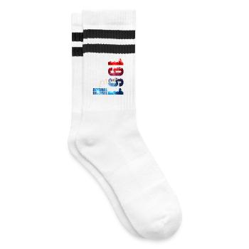 Cadeau du 65e anniversaire Mari Original mai 1961 - Chaussettes de tennis - blanc/noir - Droite