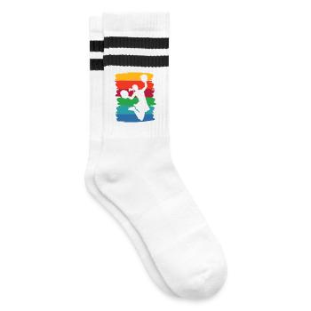 Cheerpom pom girls Mom Cheerleading - Chaussettes de tennis - blanc/noir - Droite
