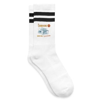 Sauerteigbrot Backkarbivore aus Breadville - Gestreifte Tennissocken - Weiß/Schwarz - Rechts