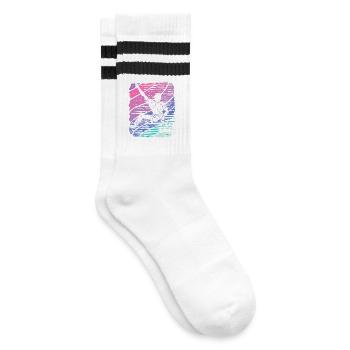 Boulderer Boulder Bouldering - Striped tennis socks - white/black - Right